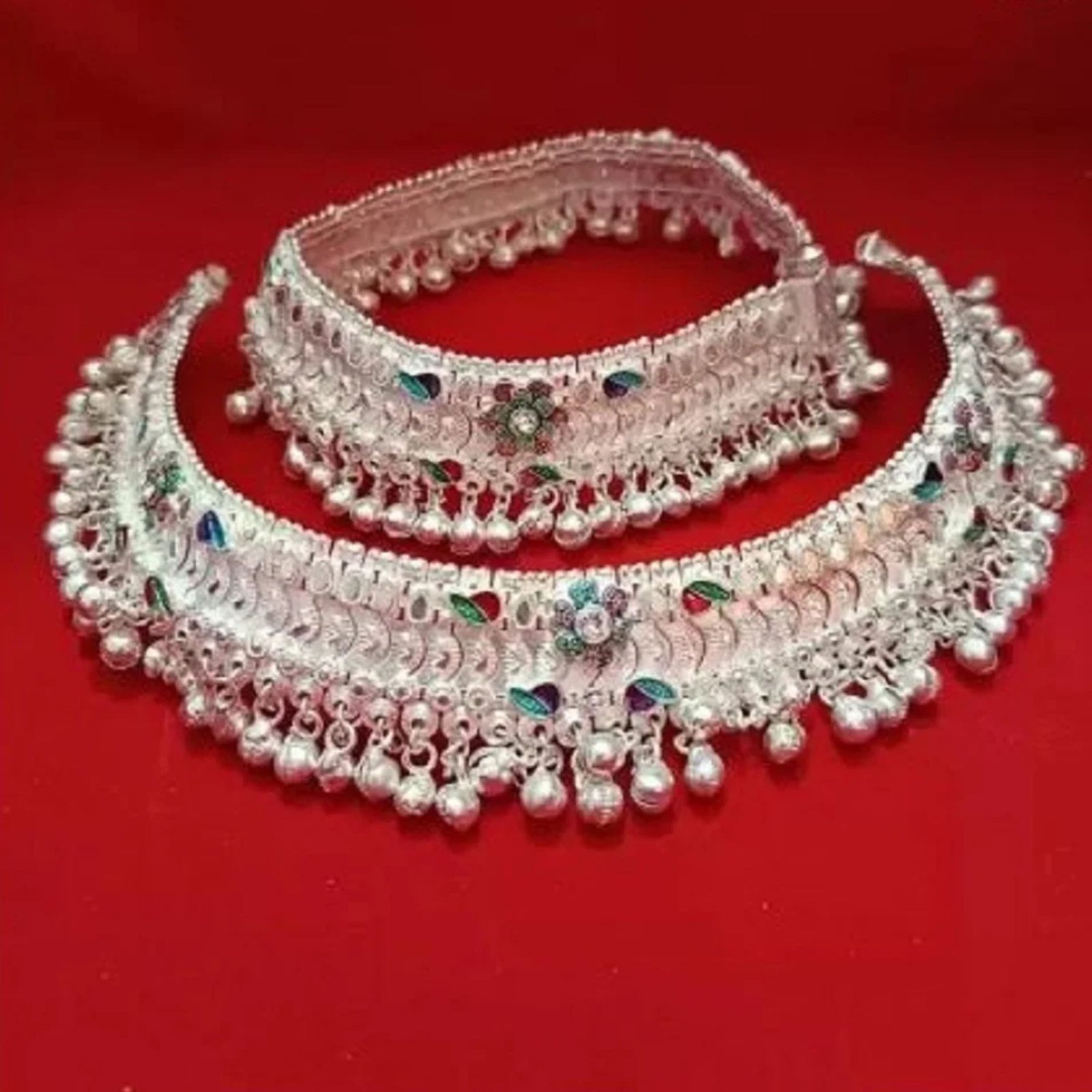 Heavy Bridal anklet/payal/Pajeb for girl and women - Image 2