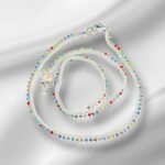Multicolor Silver anklet_payal_Pajeb for girl and women