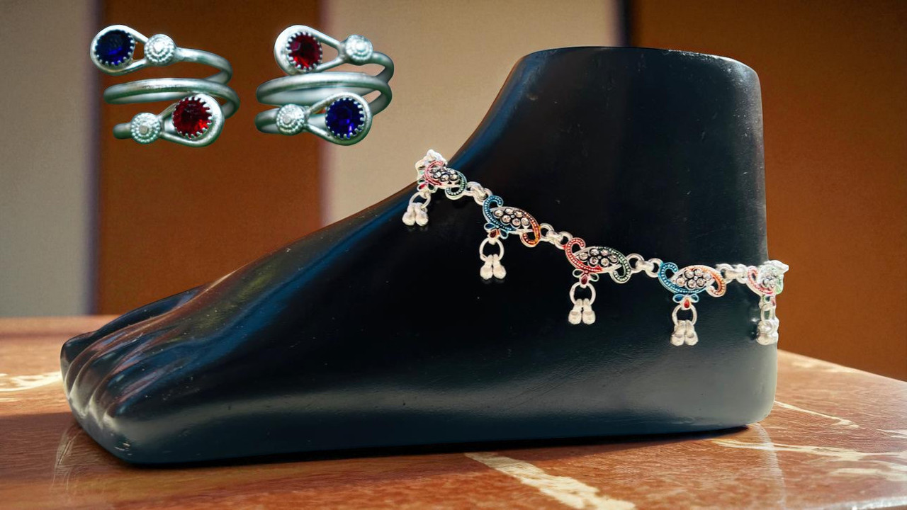 Bridal Silver Anklet