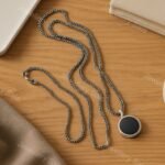 Black Round Pendant For Man and Women (2)