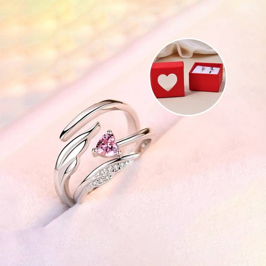 Beautiful Wings Shape Couple Ring For Men and Women