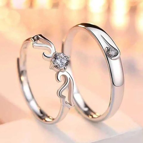 Beautiful Butterfly Shape Couple Ring For Men and Women