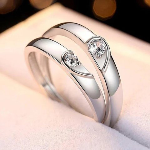 Heart Shape Couple Ring For Men and Women