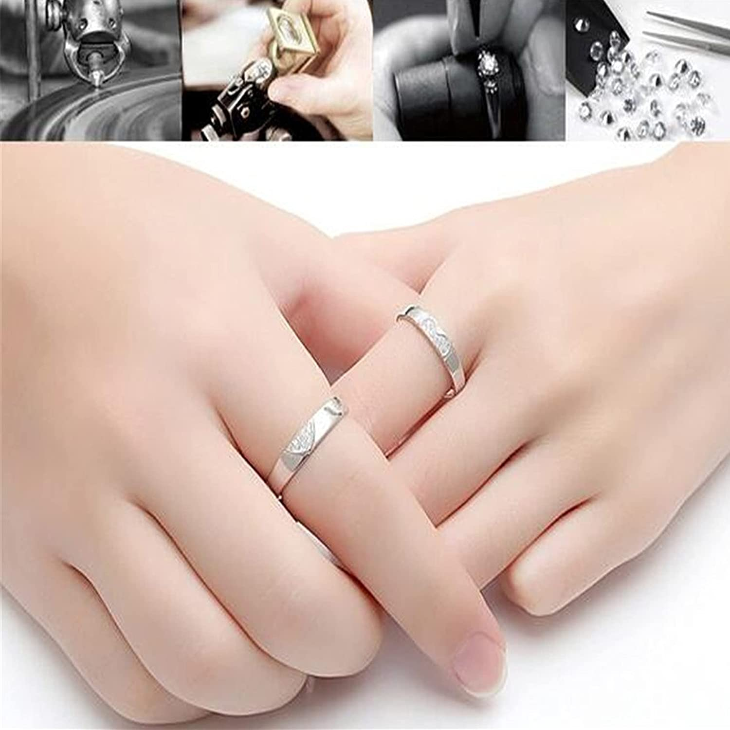 Heart Shape Couple Ring For Men and Women - Image 4