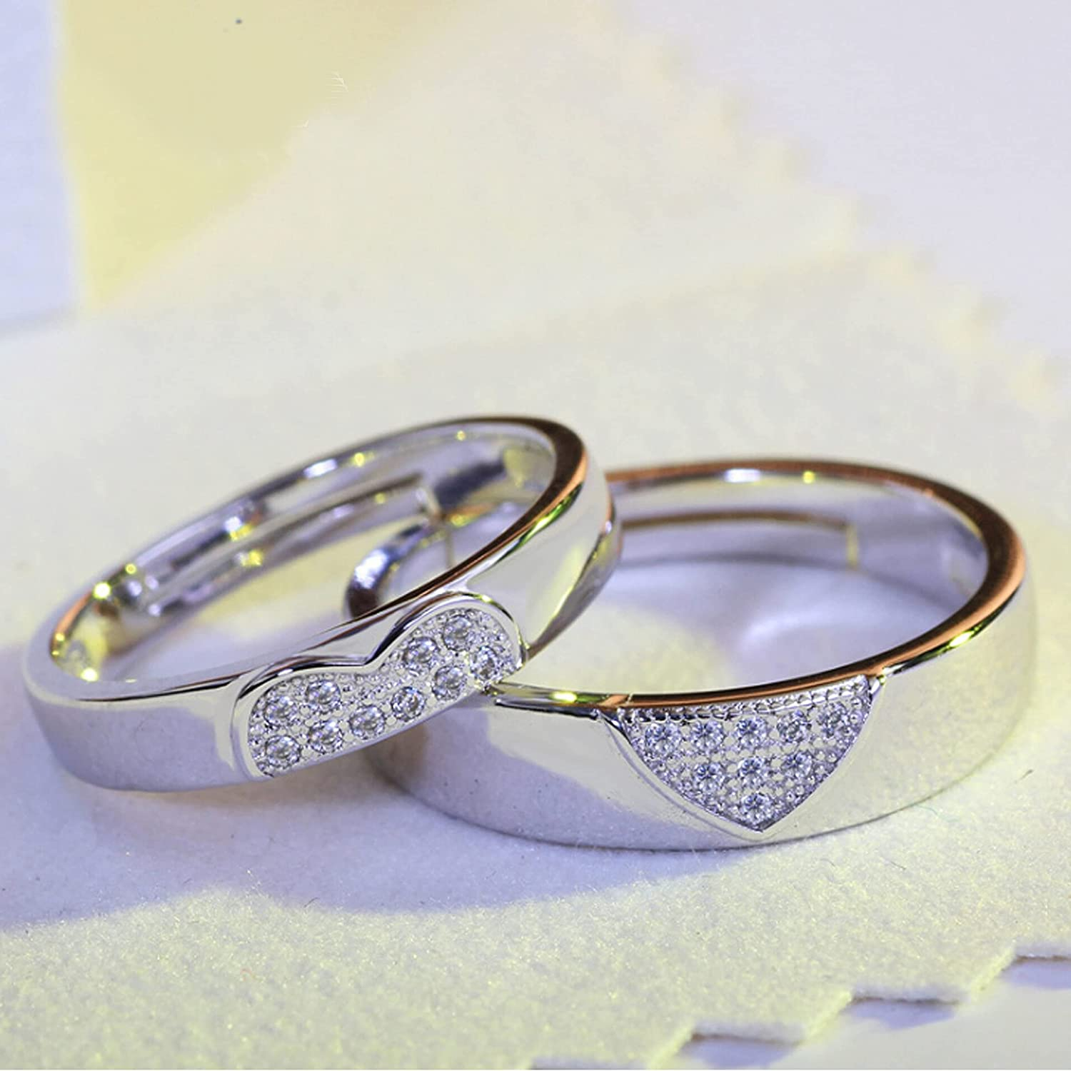 Heart Shape Couple Ring For Men and Women - Image 2