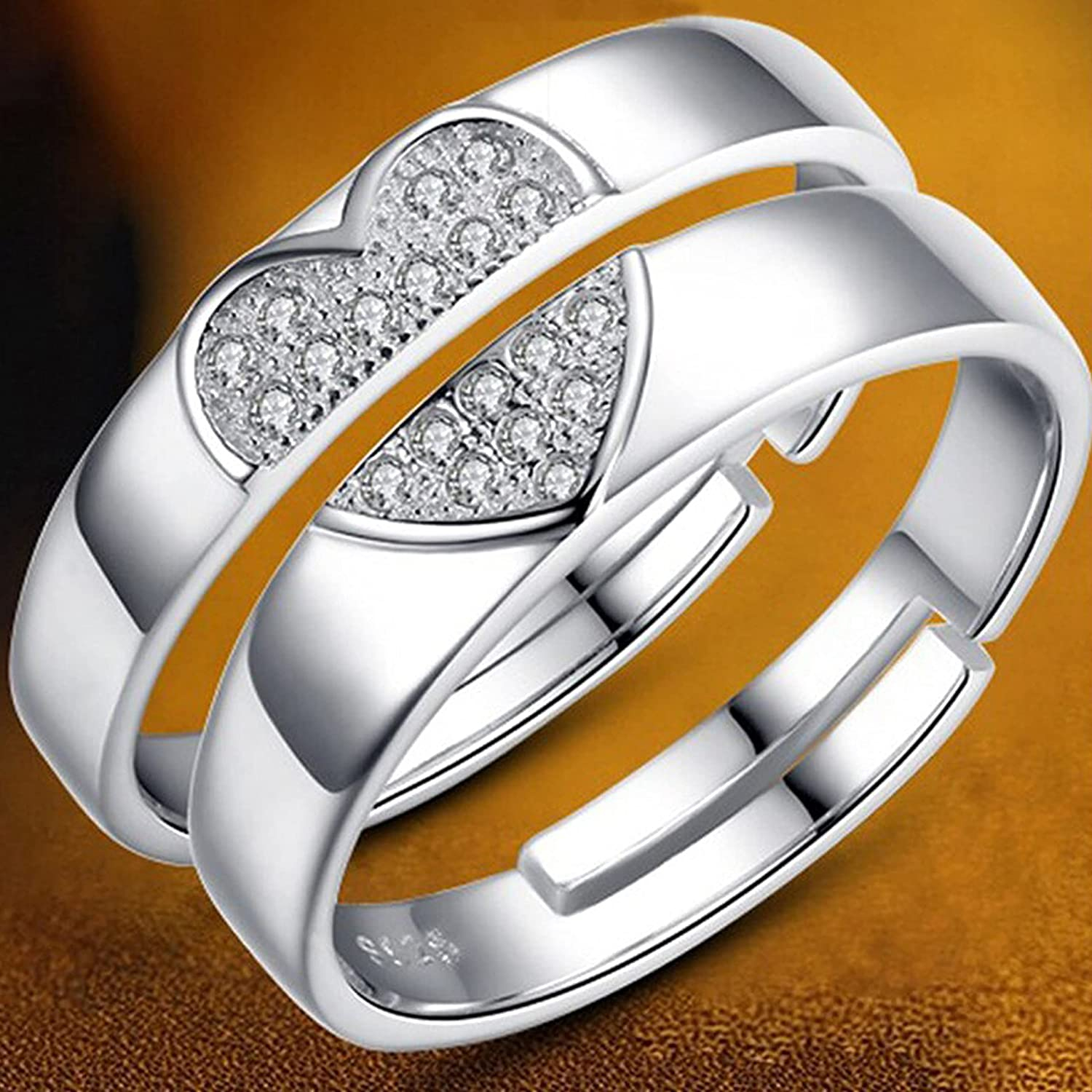 Heart Shape Couple Ring For Men and Women - Image 3