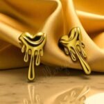 Gold Anti Tarnish Heart Shape Earring For Girl and Women
