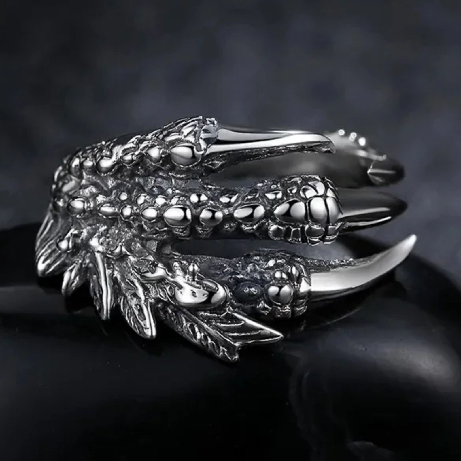 Silver Claw Ring For Men - Image 4