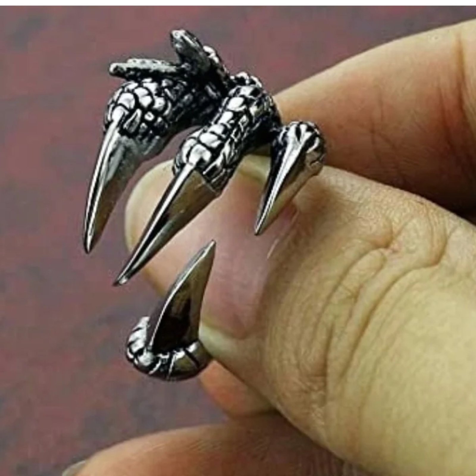 Silver Claw Ring For Men - Image 3