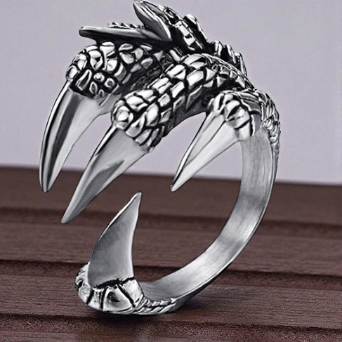 Silver Claw Ring For Men