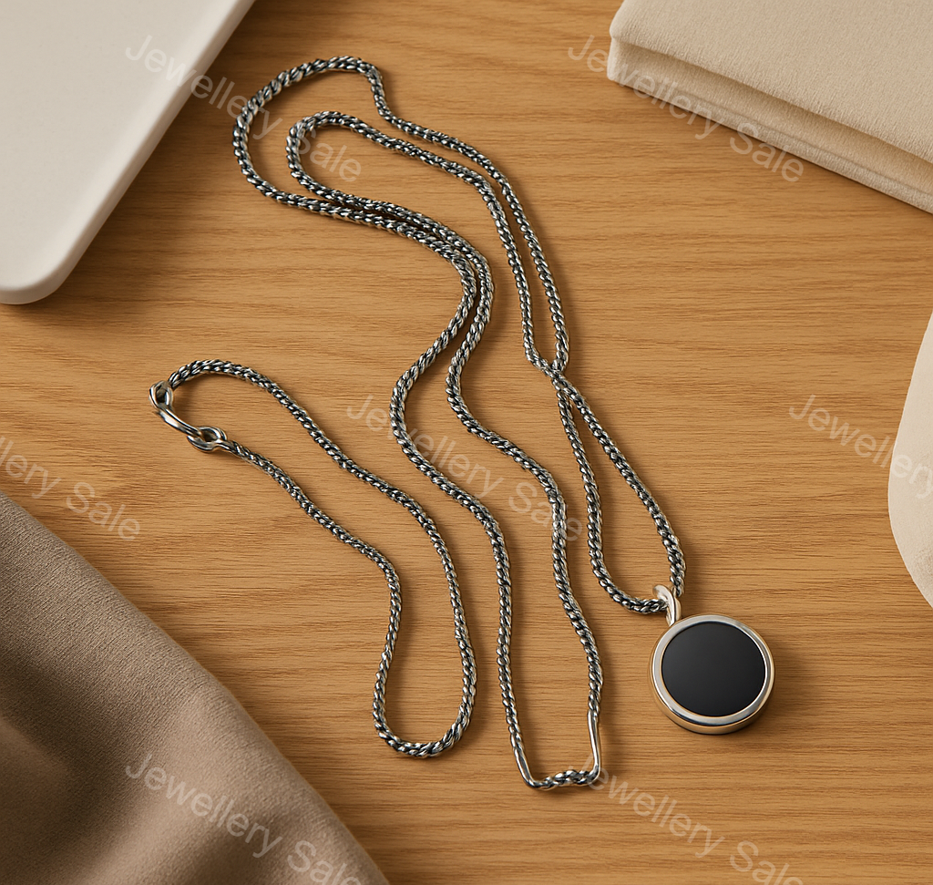 Black Round Pendant For Man and Women