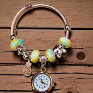 stylish Watch Bracelet For Girl and Women Rose Gold