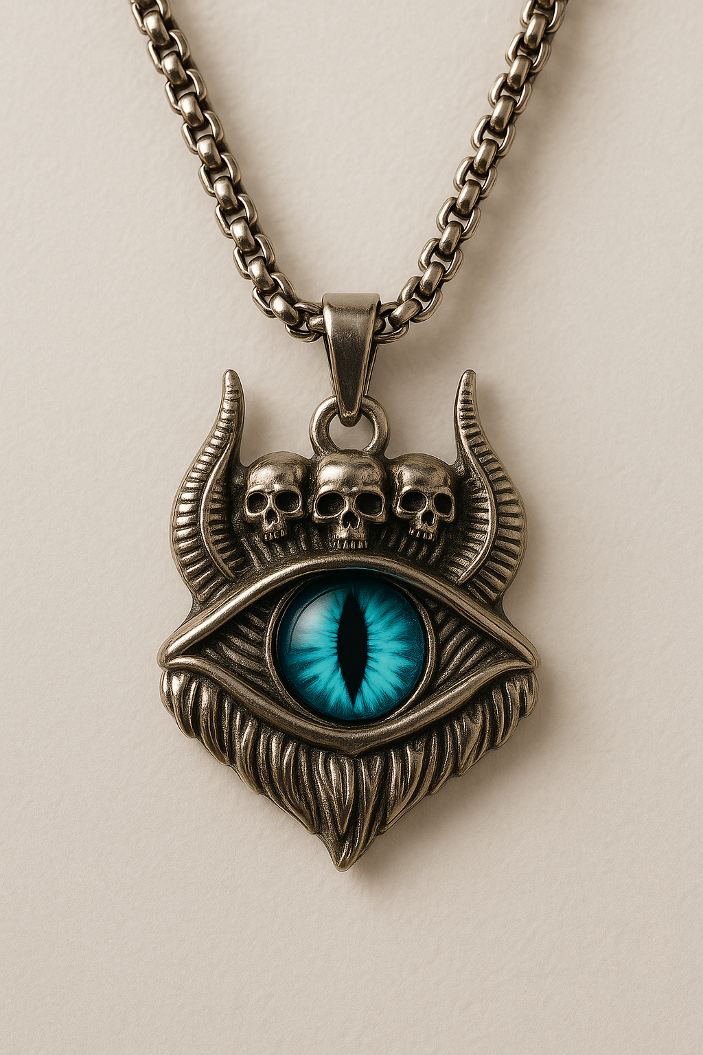Devil Blue Eye Silver Pendant For Women and Girl - Image 3
