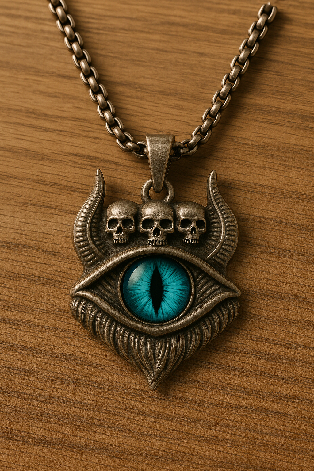 Devil Blue Eye Silver Pendant For Women and Girl - Image 4