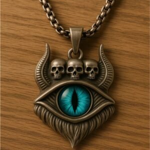 Devil Blue Eye Silver Pendant For Women and Girl (2)