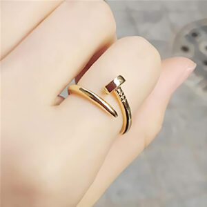 Gold Screw Ring For Girl and Women