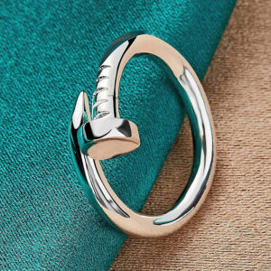 Silver Screw Ring For Girl and Women