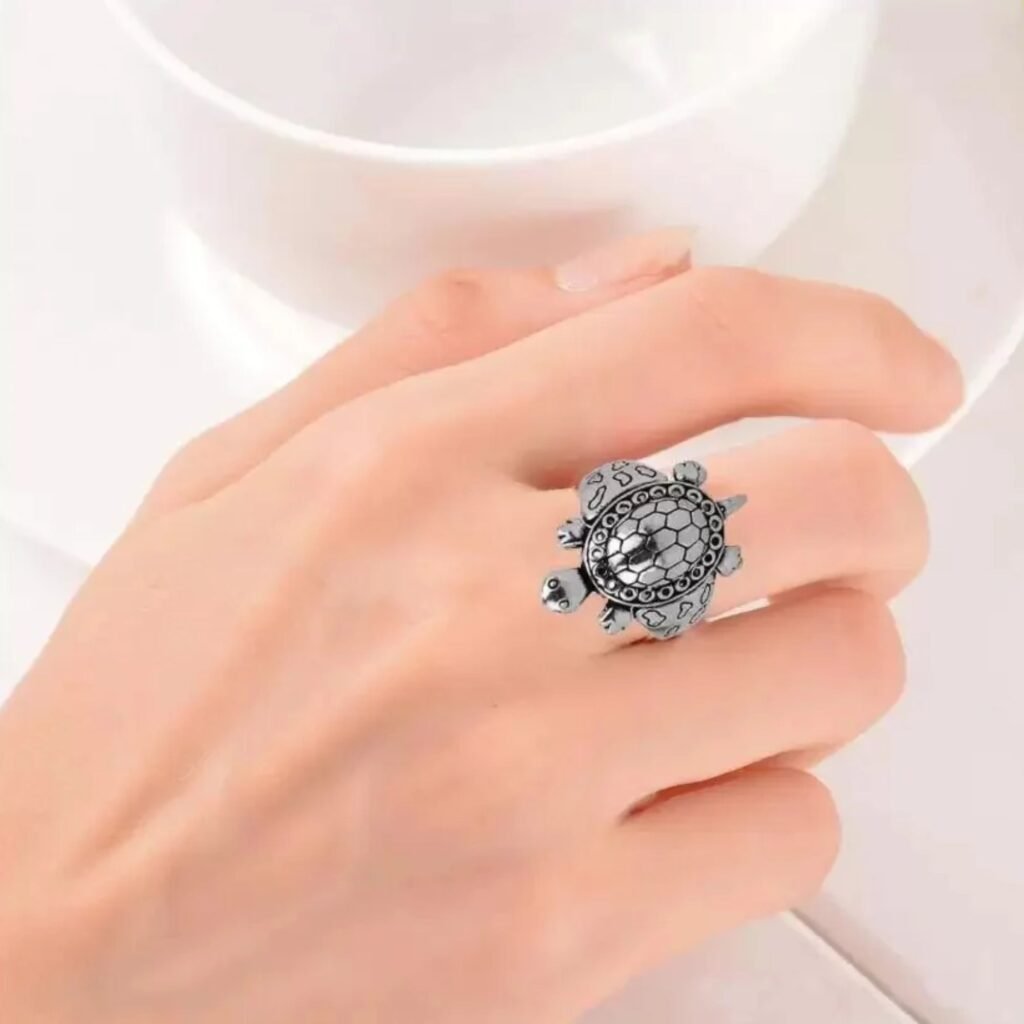 Silver Turtle Ring For Men And Women