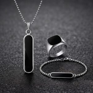 Men Jewellery Pack of 3 (Men Pendant , Men Ring , Men Bracelet) (2)