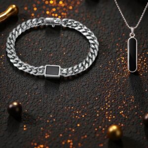 Men Jewellery Gift Combo For Men and Boys Pack of 2 (Men Pendant , Men Bracelet)