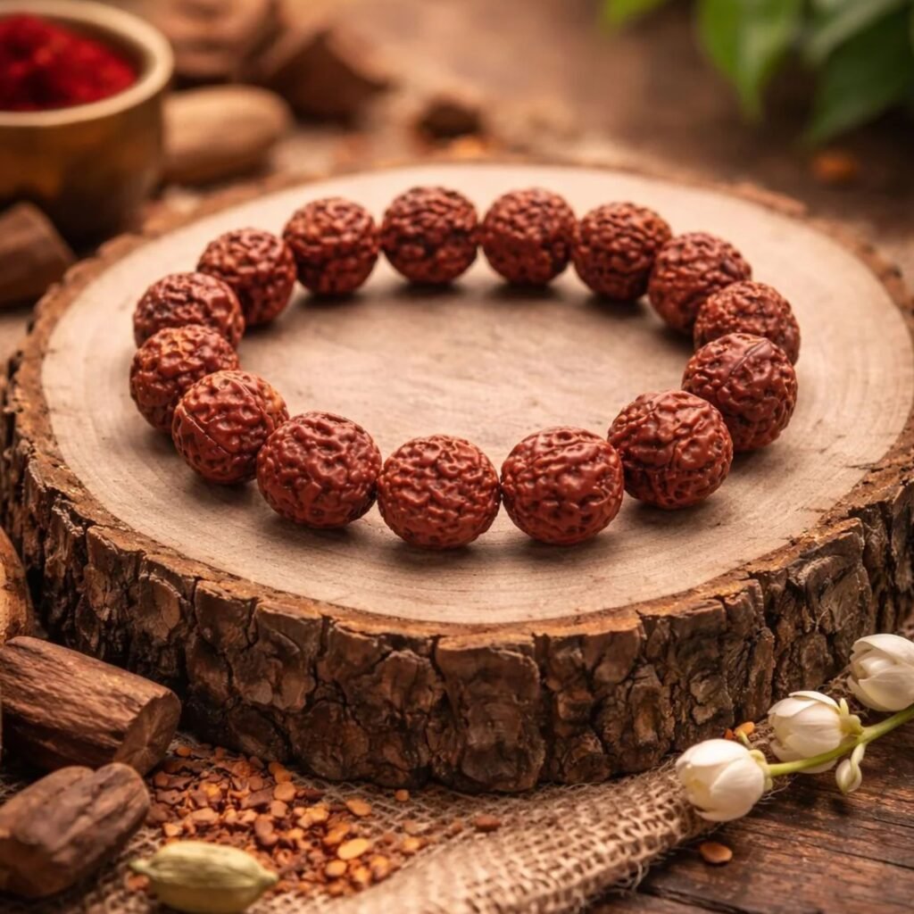 Rudraksha Bracelet Powerful Shield of Growth & Positivity Unisex Bracelet for Men & Women