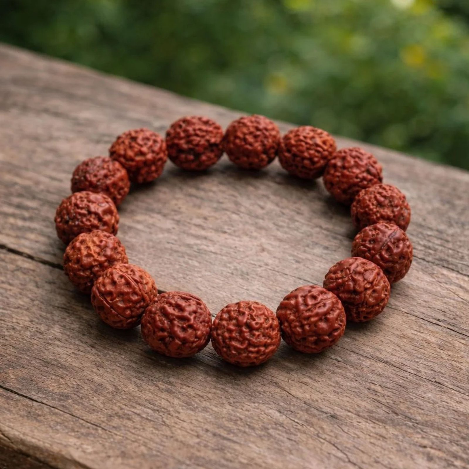 Rudraksha Bracelet Powerful Shield of Growth & Positivity Unisex Bracelet for Men & Women - Image 2