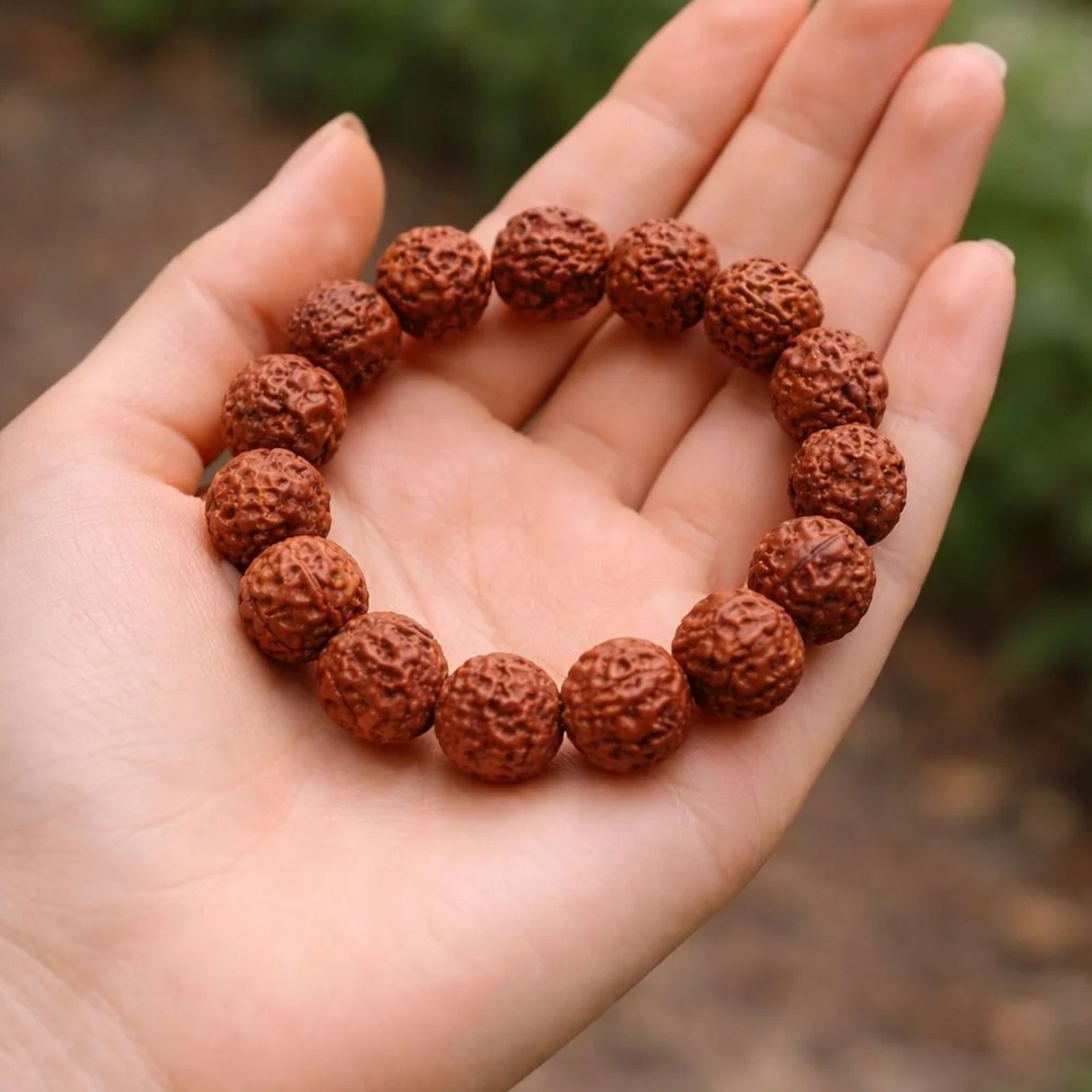 Rudraksha Bracelet Powerful Shield of Growth & Positivity Unisex Bracelet for Men & Women - Image 3