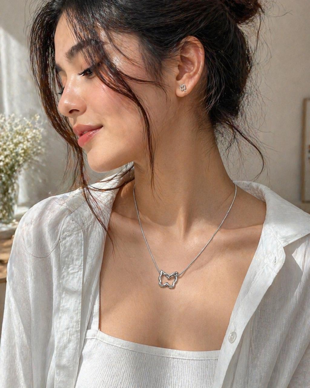 Anti Turnish Silver Butterfly Bracelet For Girl and Women - Image 3