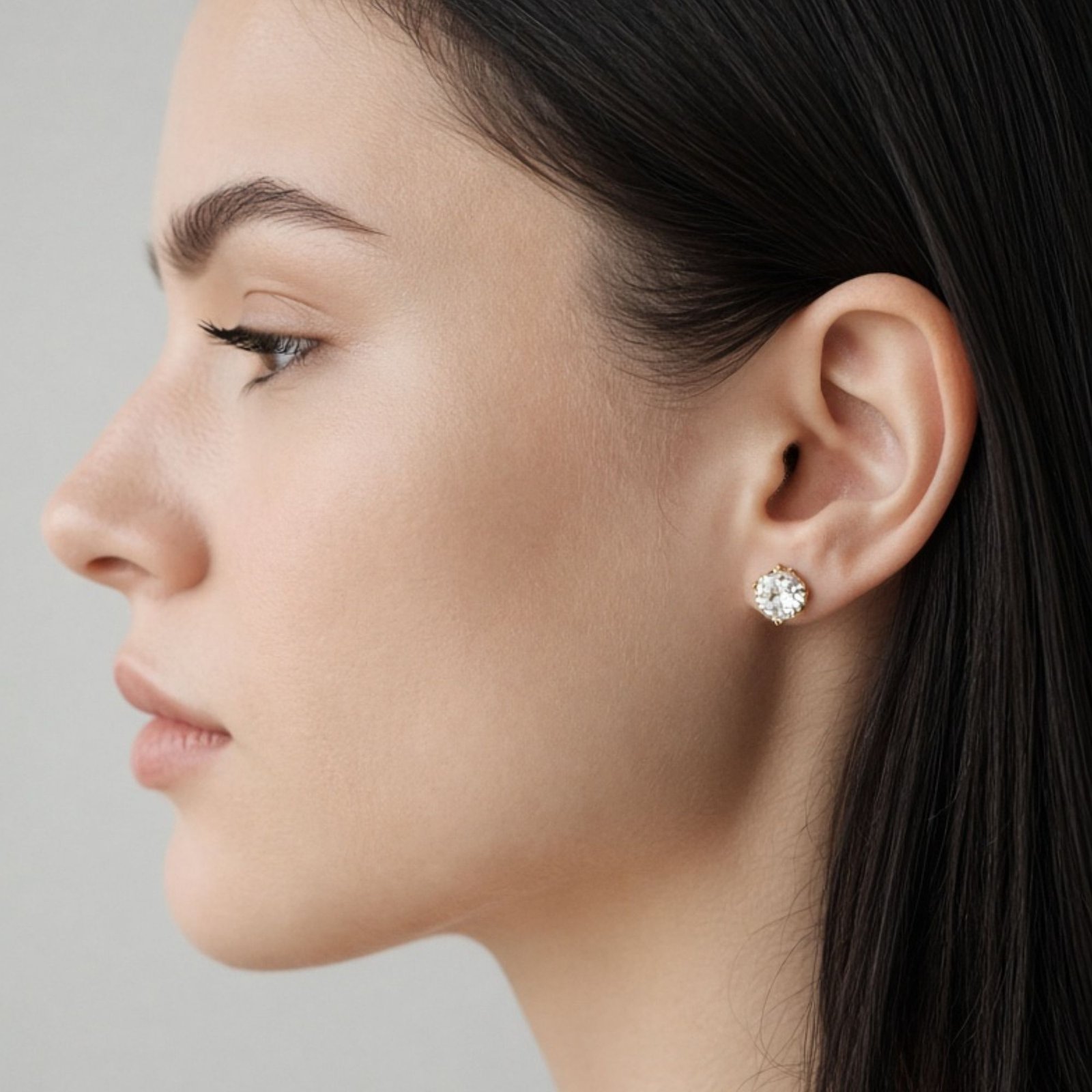 Girls Stud Earring Combo Set of 3 Multicolor - Image 2