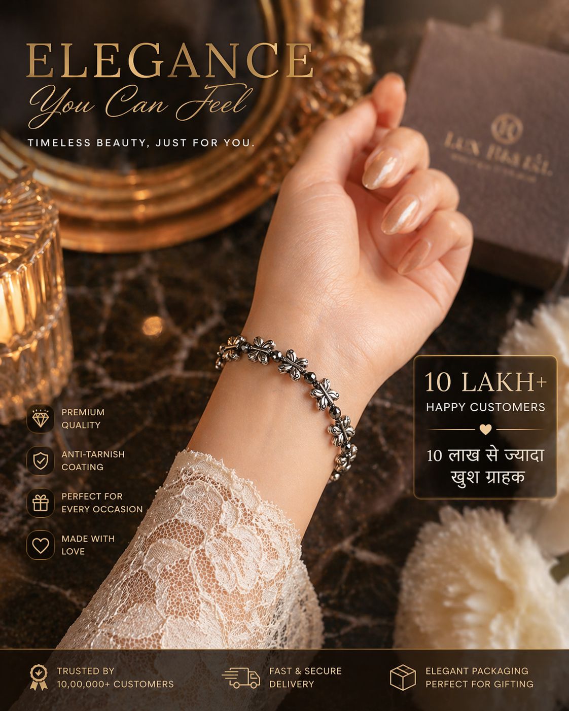 Cute Butterfly Bracelet for Girl and Women - Image 5