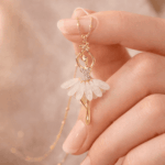 Ballerina Crystal Pendant for Girls & Women _ Elegant Golden Finish