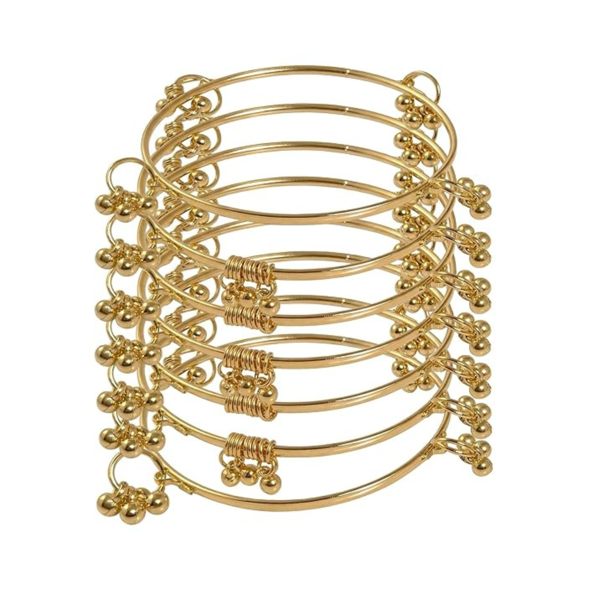 Kashmiri Heritage Ghungroo Bangle Collection – 8 Pcs - Image 3