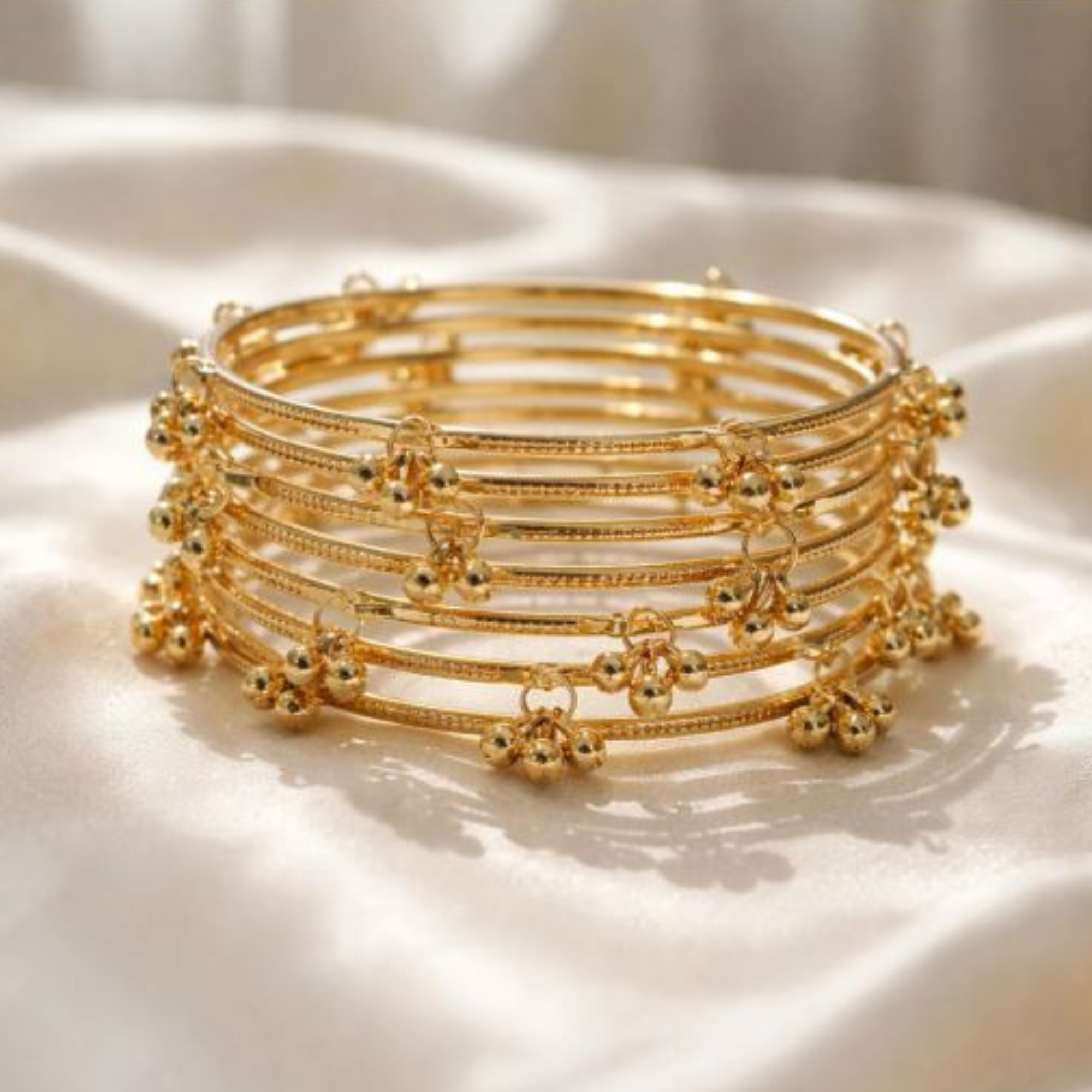 Kashmiri Heritage Ghungroo Bangle Collection – 8 Pcs