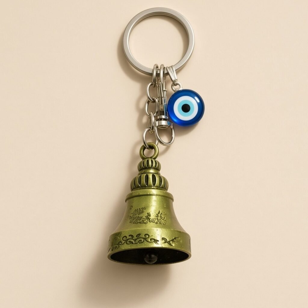 Golden & Antique Green & silver Guardian Bells