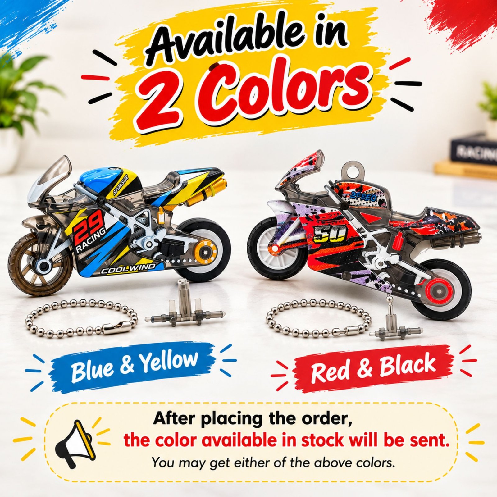 Mini Spark Bike Keychain