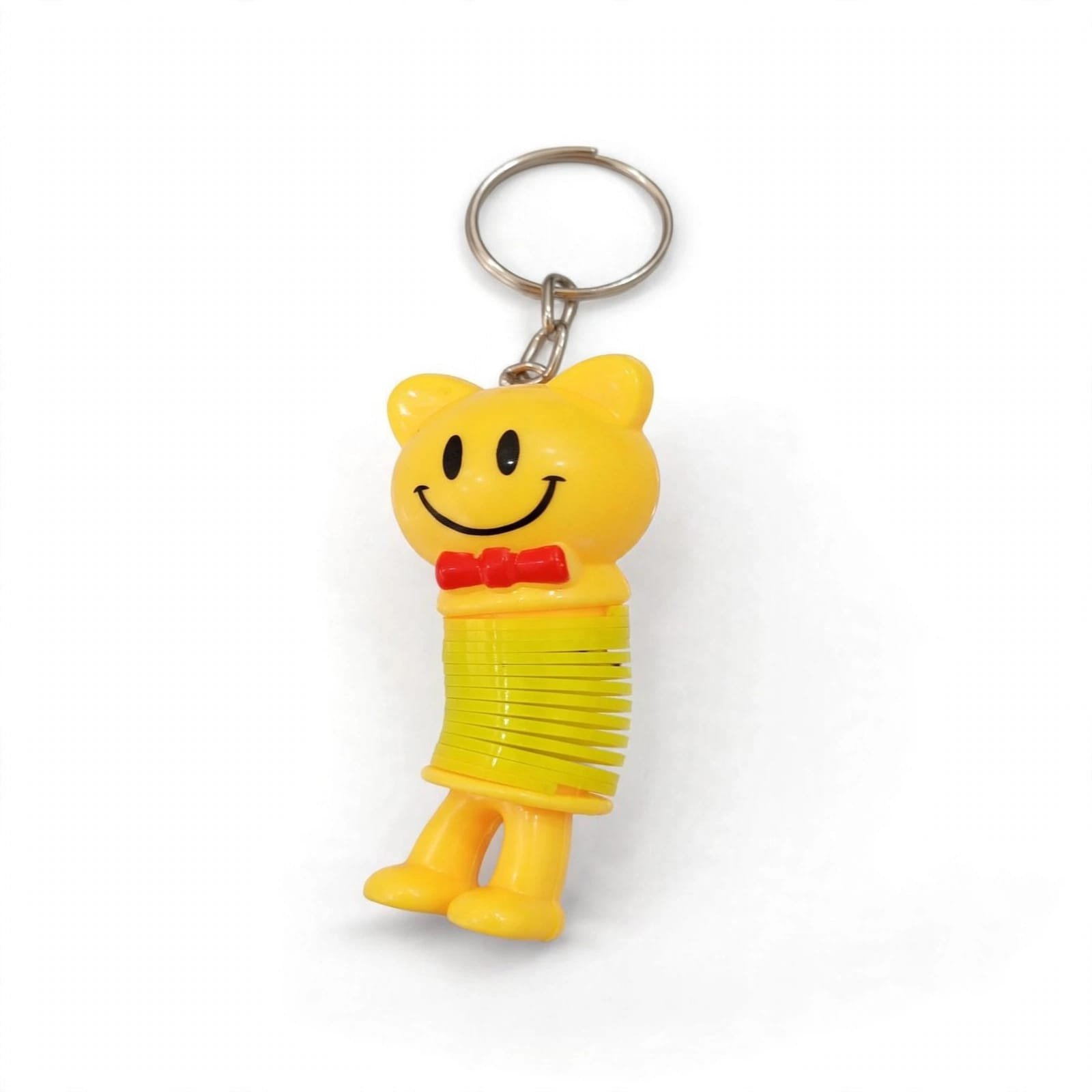 Cute Smiley Spring Keychain & Stretchy Fidget Toy - Image 2