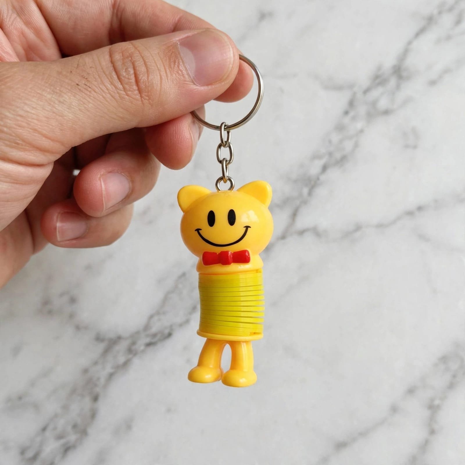 Cute Smiley Spring Keychain & Stretchy Fidget Toy - Image 5
