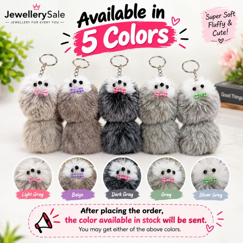 Fluffy Tail Animal Keychain & Bag Charm