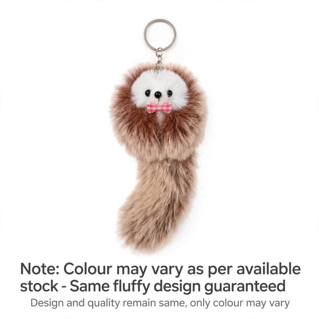 Fluffy Tail Animal Keychain & Bag Charm