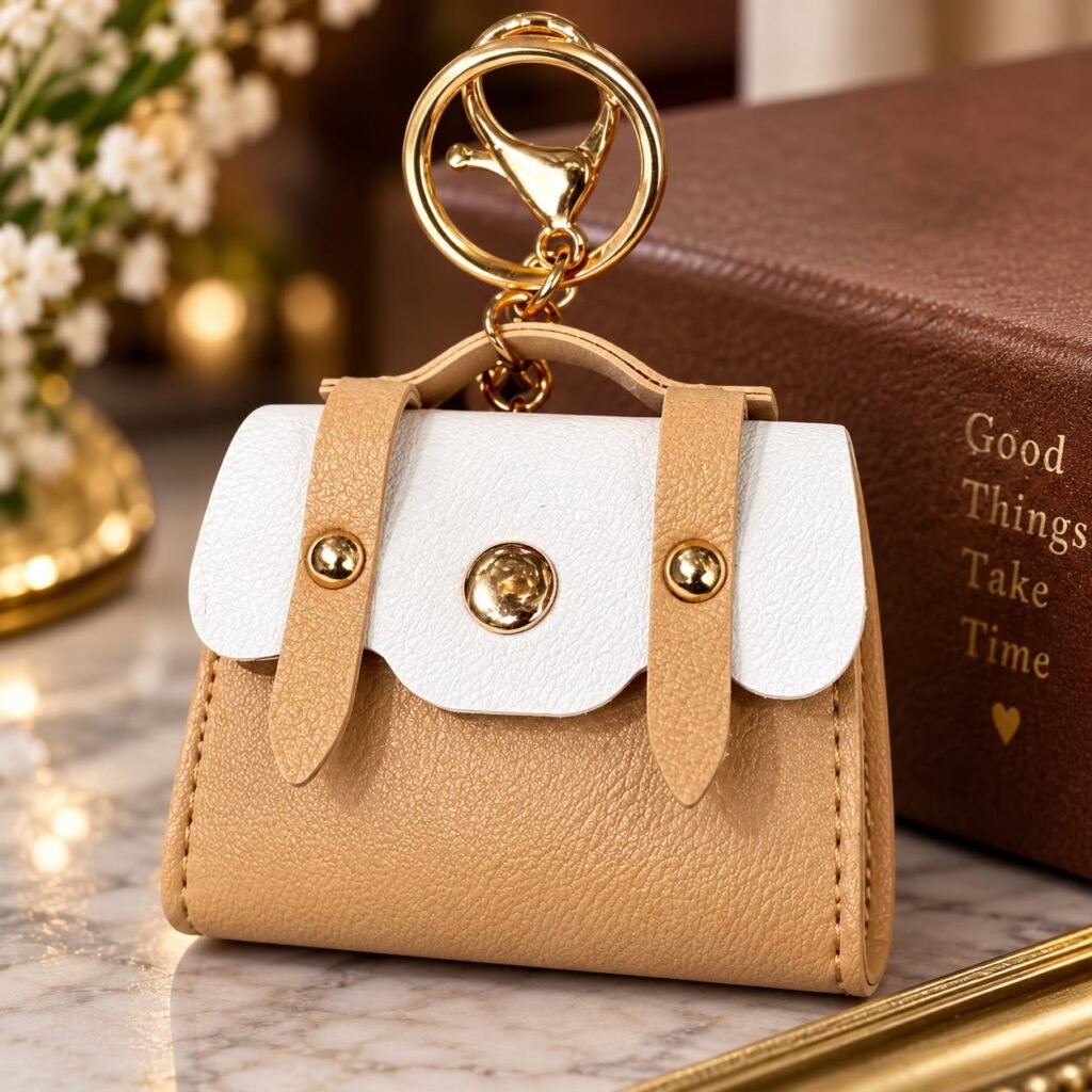Leather Bag Keychain