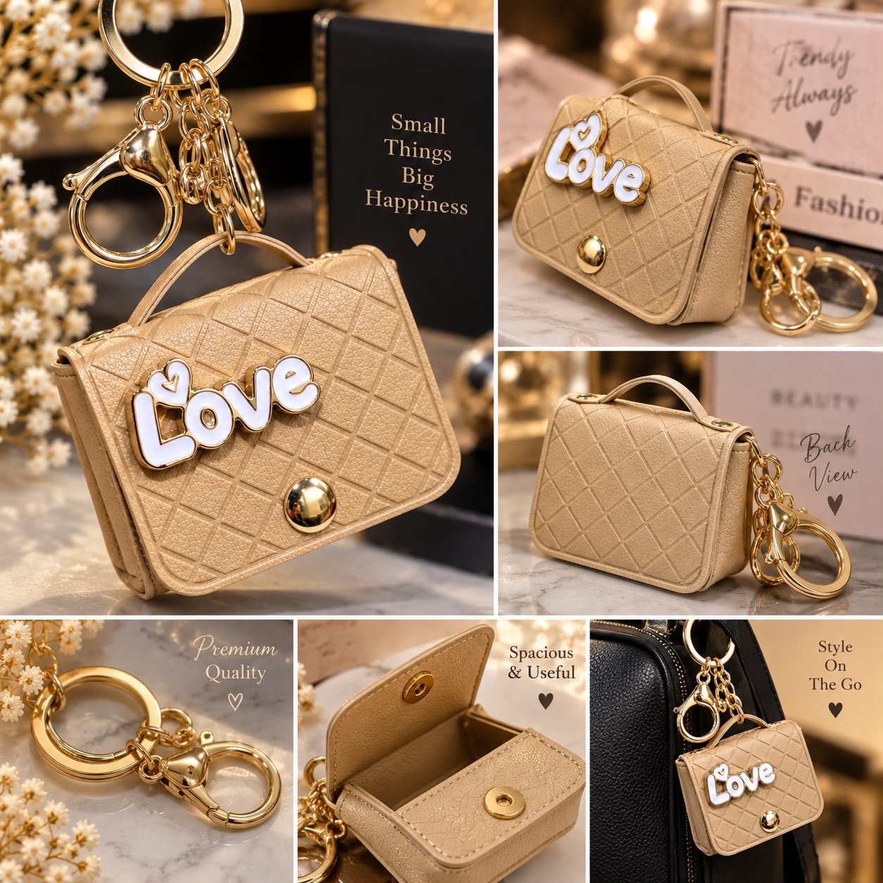 Love Mini Handbag Key Chain - Image 2