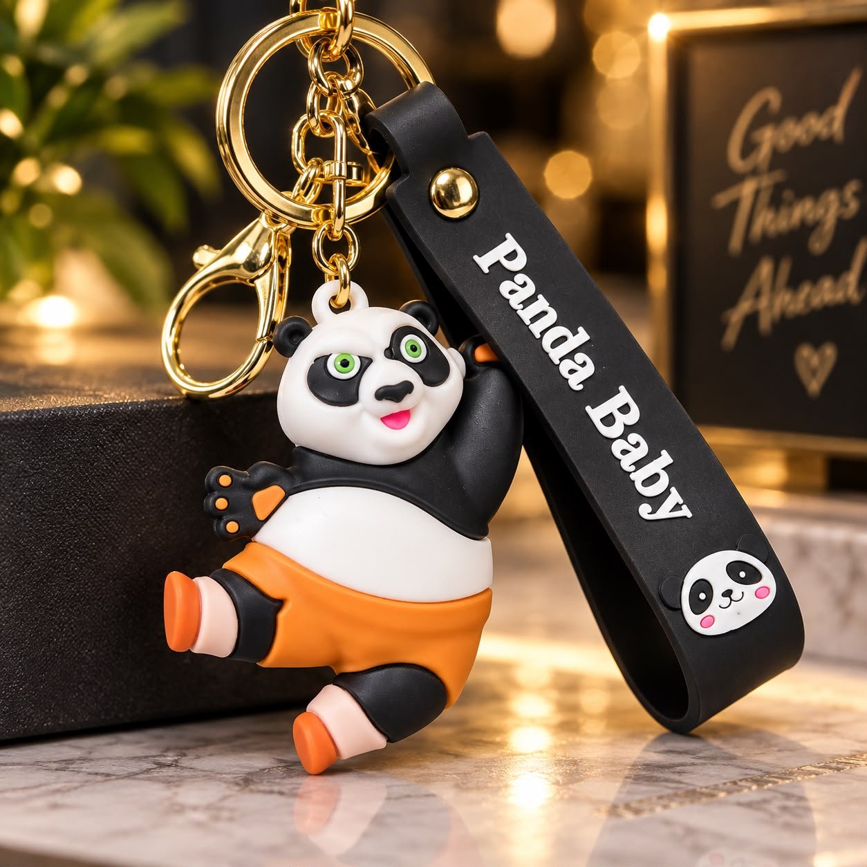 Cute Baby Panda Keychain - Image 4