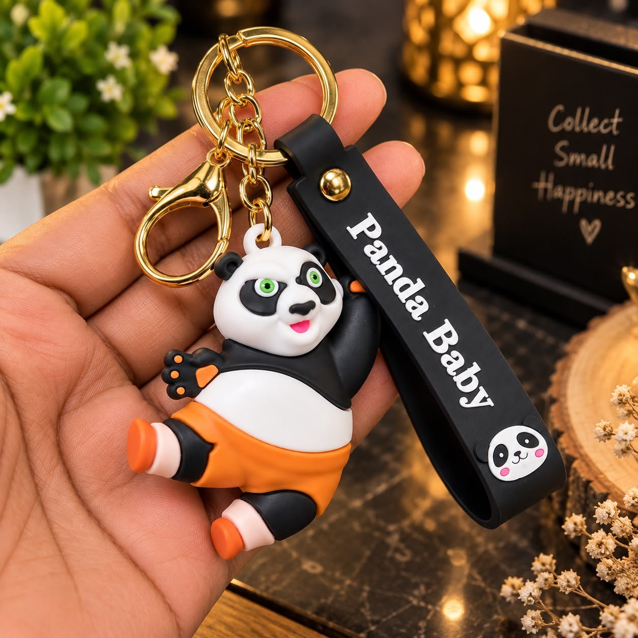Cute Baby Panda Keychain - Image 2