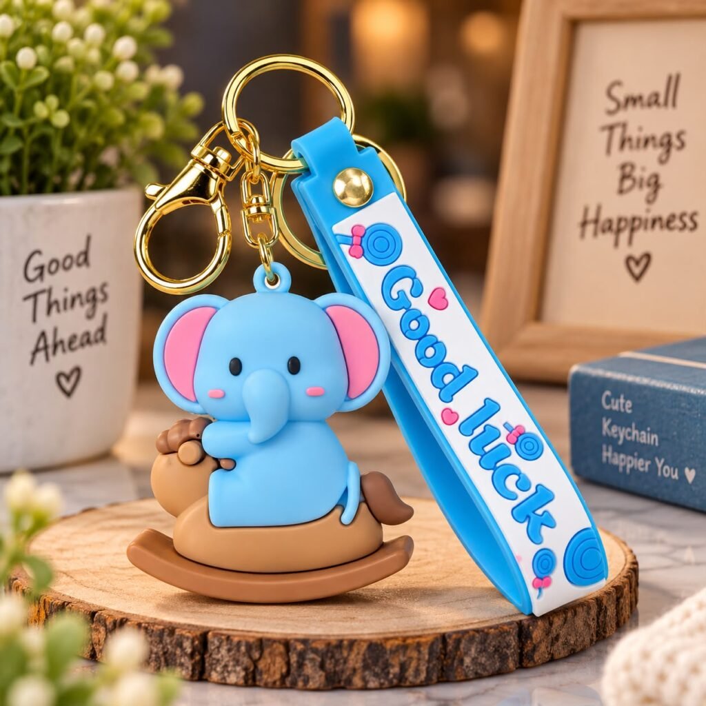 cute baby elephant keychain